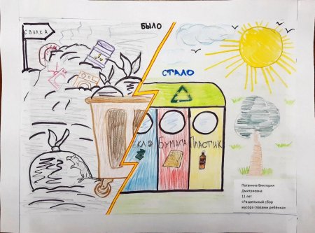 Раздельный сбор мусора для детей