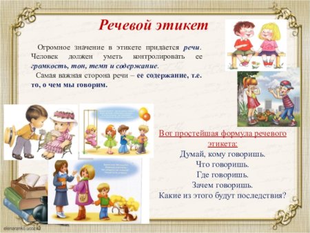 Речевой этикет для детей