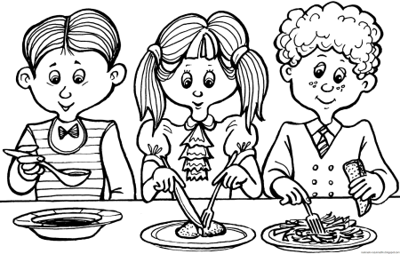 Раскраски на тему этикет