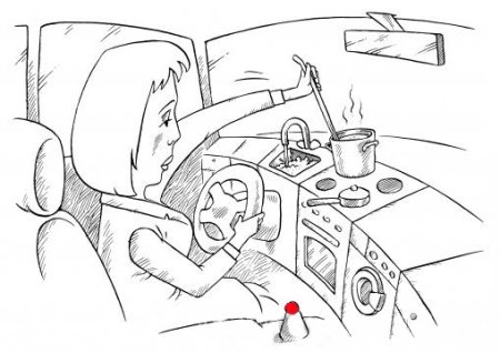 Пьяный водитель рисунок