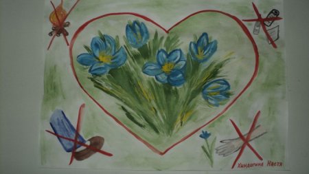 Рисунок берегите растения