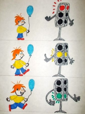 Рисунок на тему светофор