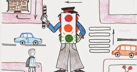 Рисунки светофора на конкурс