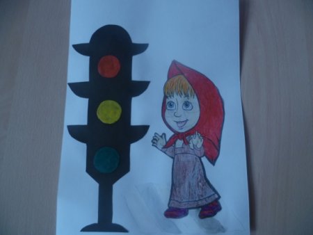 Наш друг светофор аппликация