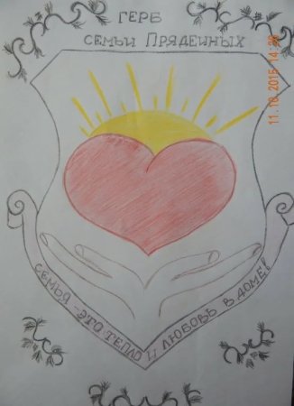 Герб семьи рисунок