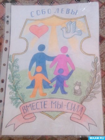 Герб семьи раскраска