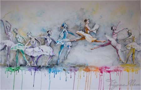 Балерина раскраска для детей