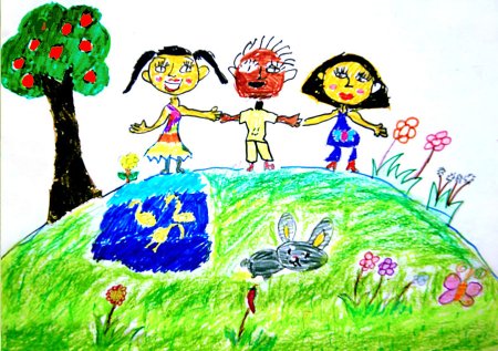 Детские рисунки на тему