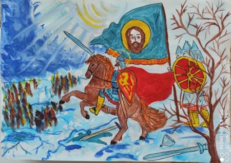 Защитники земли русской рисунок