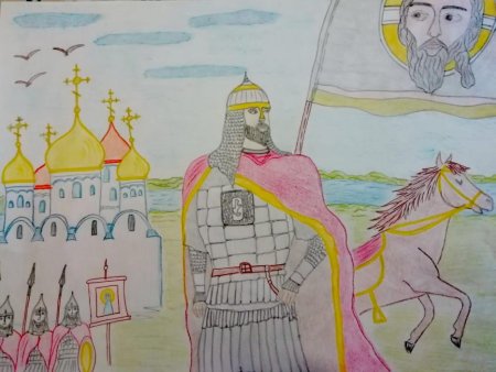 Защитники земли русской рисунок