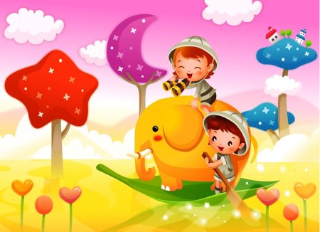 Красивые детские фоны