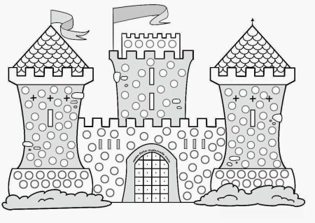 Раскраска замок