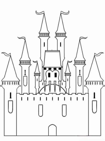 Раскраска замок