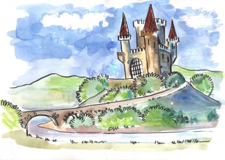 Замок рисунок