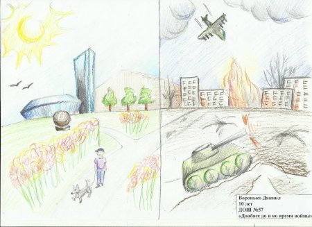 Рисунок на тему дети Донбасса