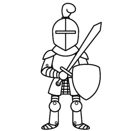Рыцарь рисунок