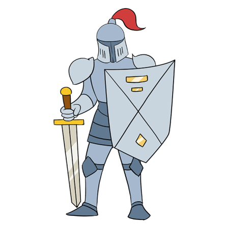 Замок рыцаря рисунок