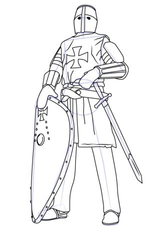 Замок средневековья для дошкольника