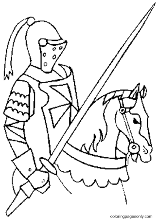 Рыцари раскраски для мальчиков