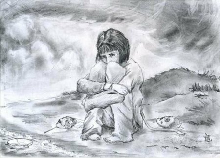 Рисунки карандашом грустные