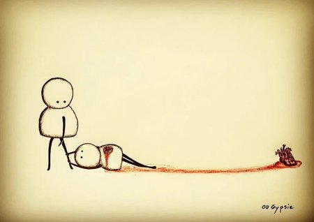 Рисунки капандашомгрустные