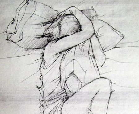 Рисунки карандашом грустные про любовь