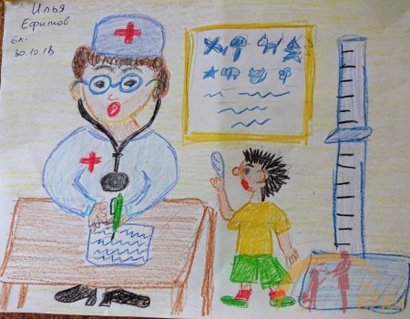 Мой любимый врач рисунки детей