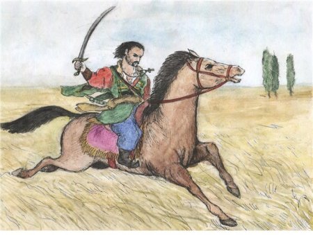 Рисунок на казачью тему