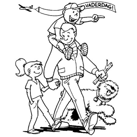 Раскраска папа