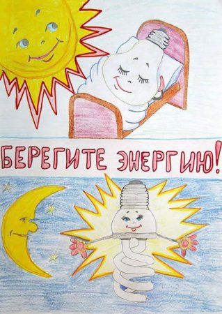 Рисунки на тему энергосбережение глазами детей