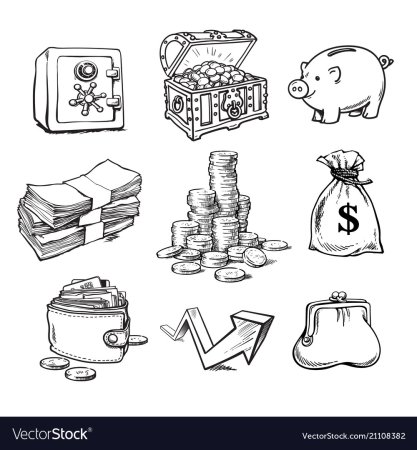 Рисунки для копилки денег