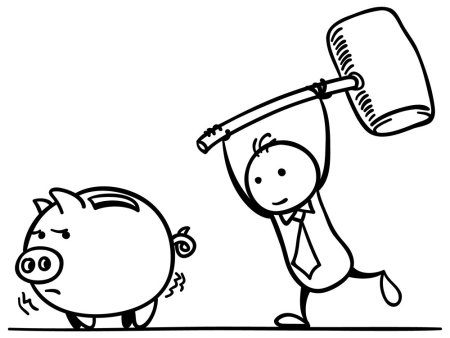 Свинья копилка скетч