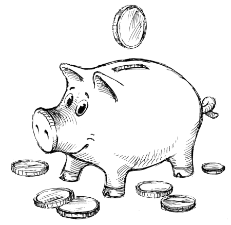 Нарисовать копилку