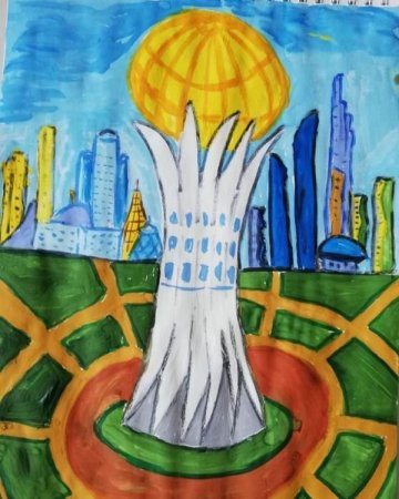 Казахстан рисунок