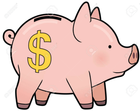 Свинка копилка мультяшная