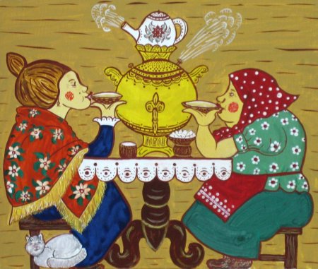 Чаепитие с самоваром