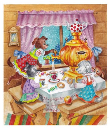 Чаепитие с самоваром картины художников