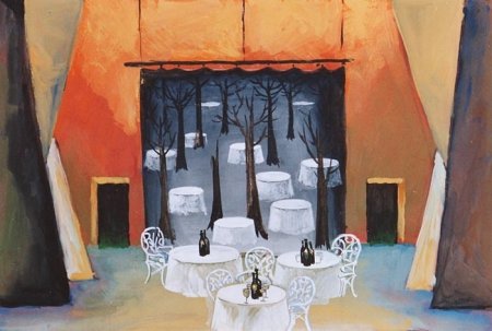 Эскиз декорации для спектакля Oriane 1935