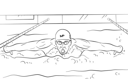 Плавание раскраска