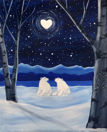 Зимний пейзаж детский