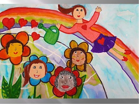 Рисунок на тему день детства