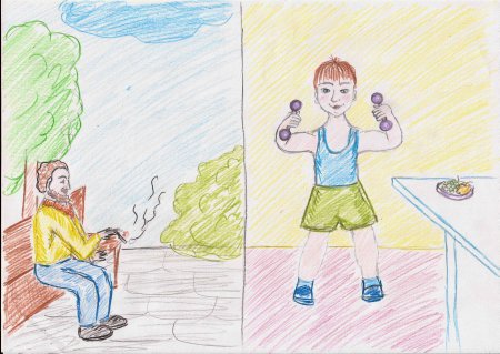 Рисунок на тему хорошее и плохое