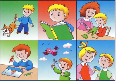 Иллюстрации с хорошими и плохими поступками