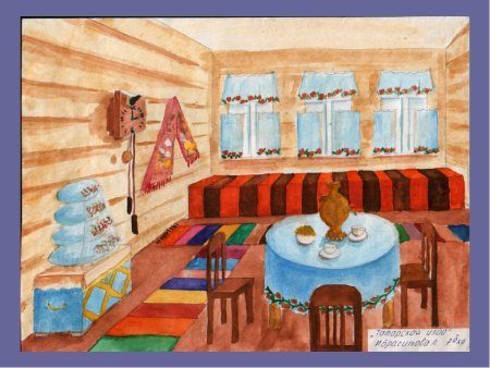 Внутреннее убранство избы