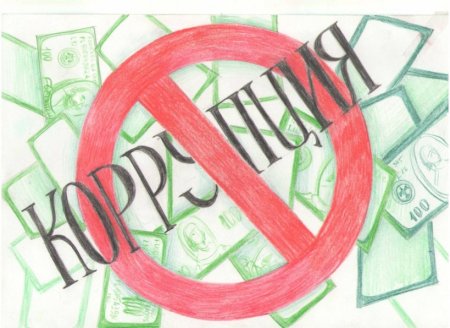 Плакат на тему коррупция