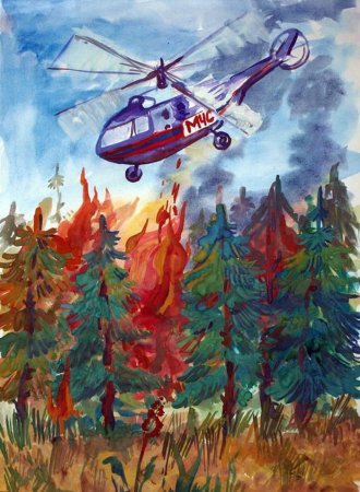 Рисунок на тему Гражданская оборона