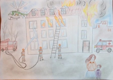 Рисунок пожарная безопасность