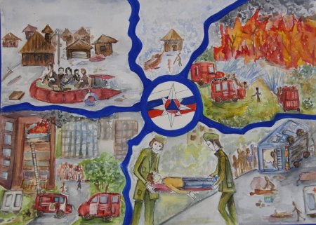 Пожарные и спасатели глазами детей