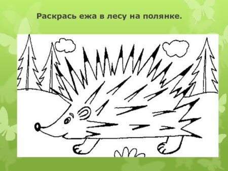 Рисование 2 класс Ежик