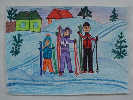 Рисунки на новогоднюю тему для детей